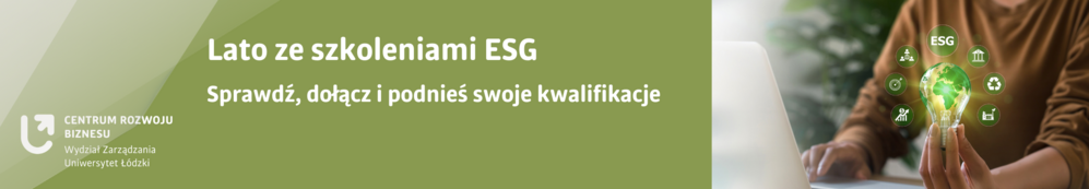 Grafika z ikonami nawiązującymi do tematyki ESG